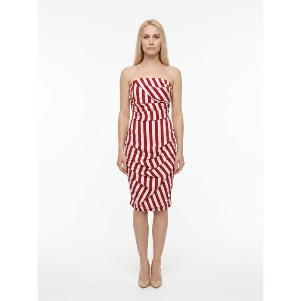 Dolce & Gabbana Red Elastane Casual Women's Dress